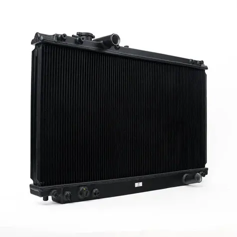 93-98 Toyota A80 Supra (Na/Tt) High-Performance All-Aluminum Radiator - Black 1