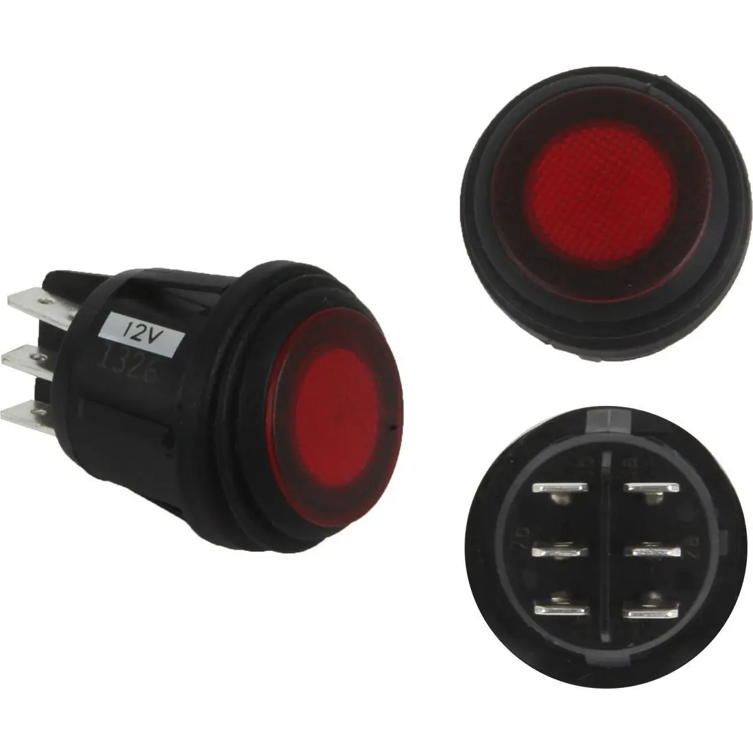 3 Position Rocker Switch Red 1