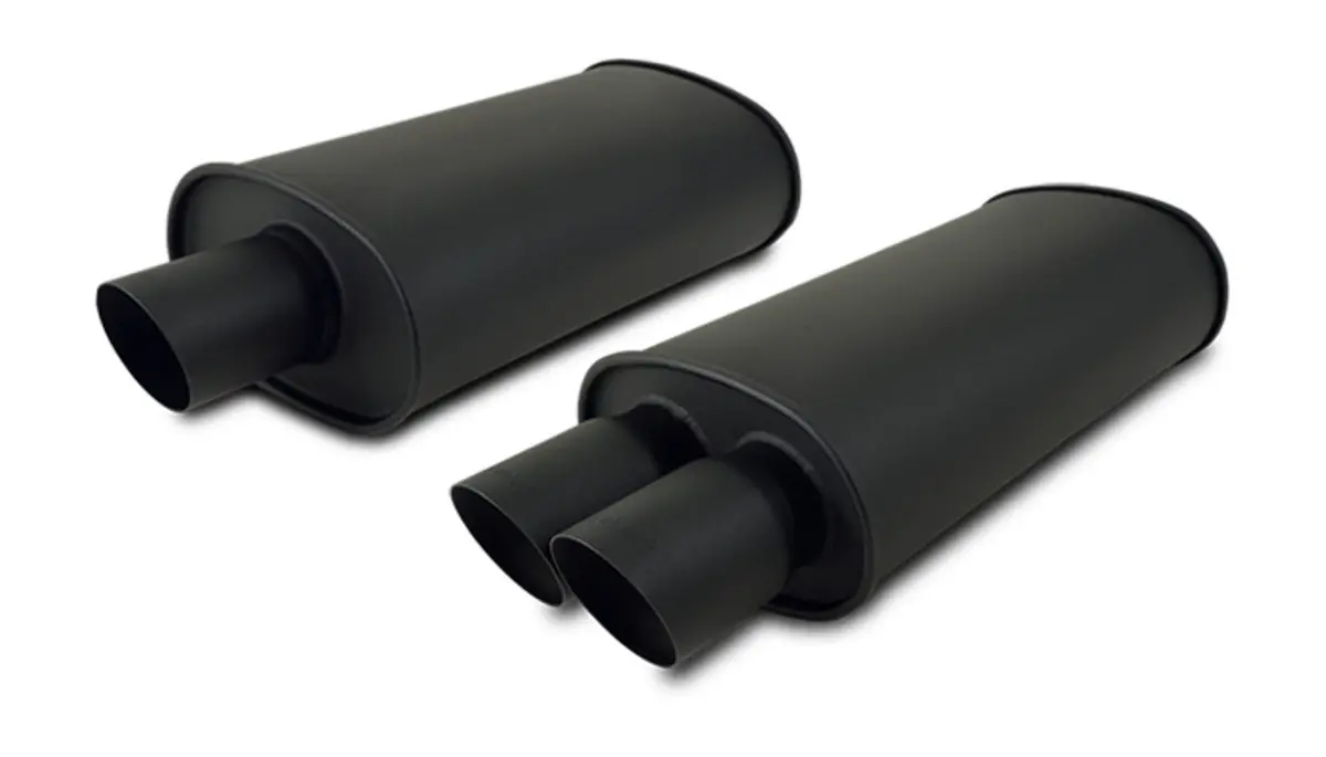 Flat Black Universal Mufflers 1