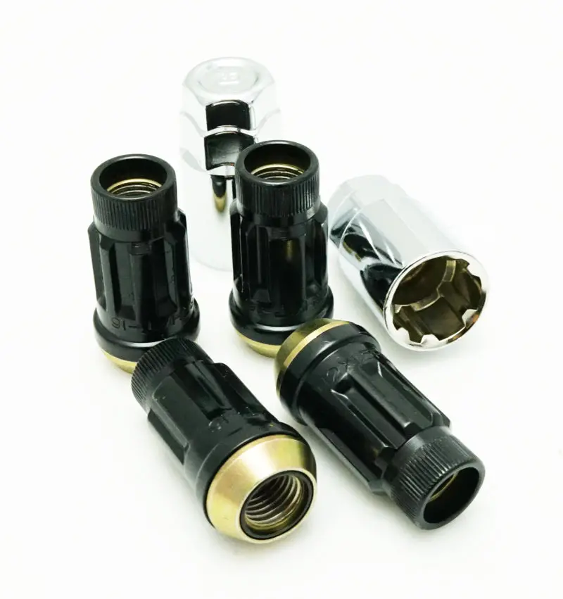 Wheel Mate Muteki Sr45R Locking Lug Nut Kit – 12X1.5Mm Thread, 45Mm Length, Black Anodized 1