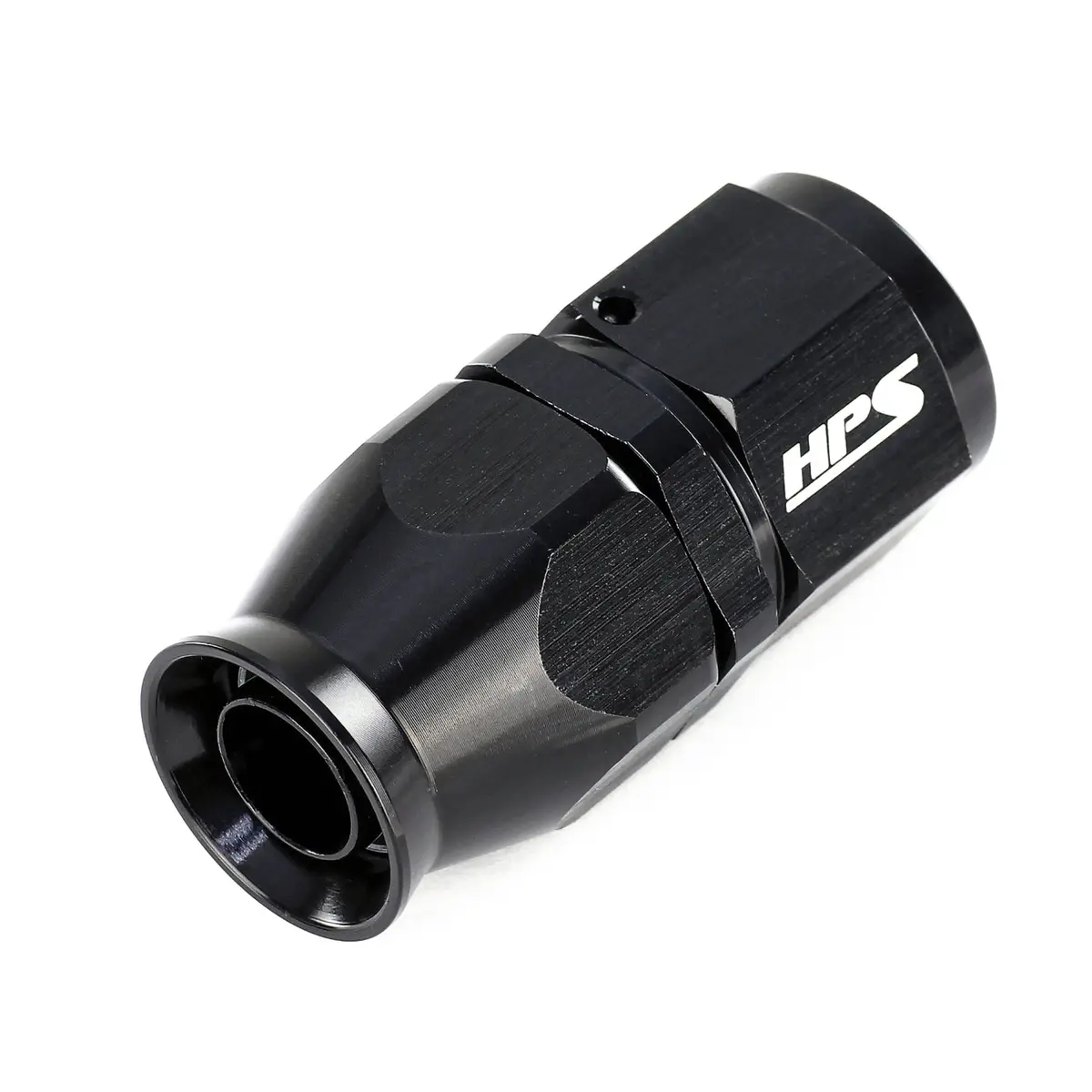 Hps Performance 180 Degree -6 Compression Teflon Hose End To An Female For Stainless Steel Reinforced Ptfe Hose, Aluminum, Black 1