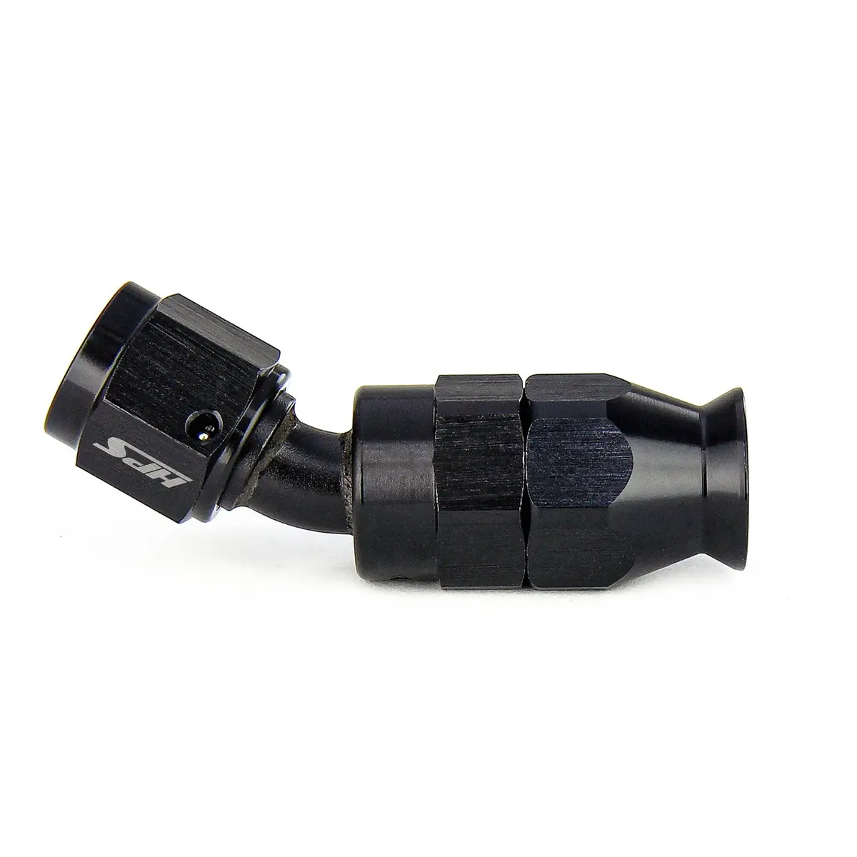 Hps Performance 30 Degree -10 Compression Teflon Hose End To An Female For Stainless Steel Reinforced Ptfe Hose, Aluminum, Black 1