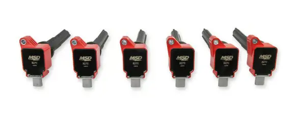 Msd Ignition Coil - Ford Ecoboost - 3.5L V6 - Red - 6-Pack 1