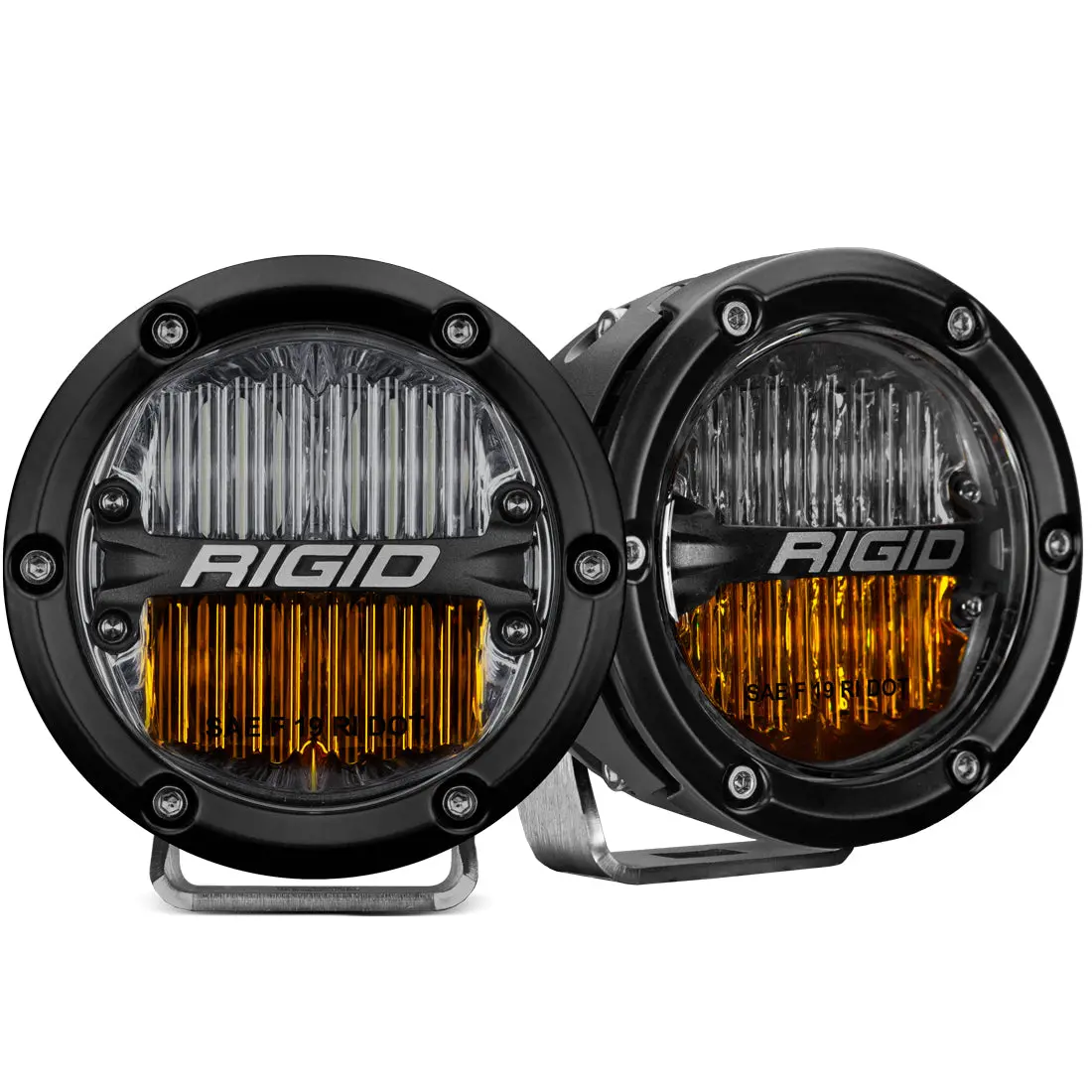 Rigid Industries 360 Series Sae 4" Fog Light Yellow/White-Pair 1