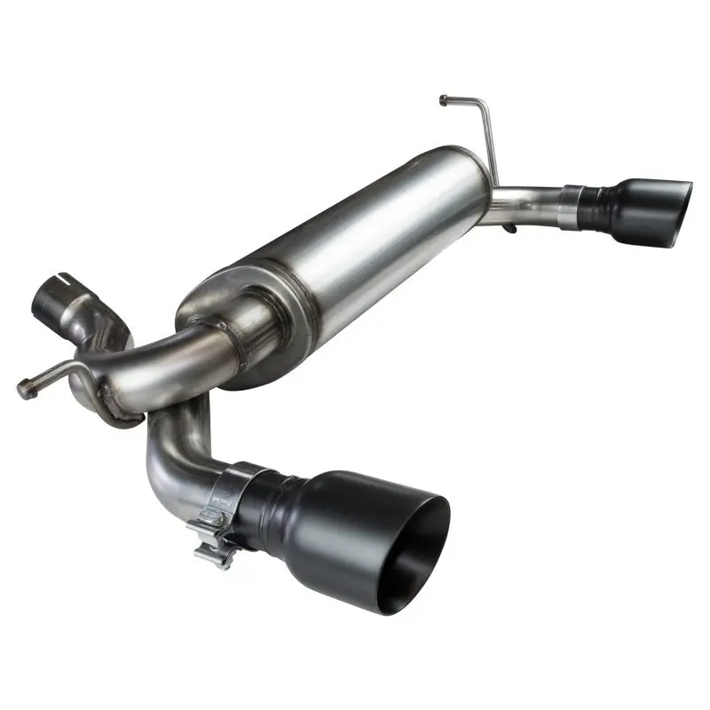 2-1/2" Axle-Back W/Black Tips 2007-2018 Jeep Wrangler Jk 1