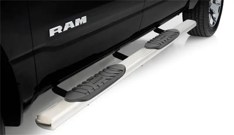 Lund Stainless Steel Oval Nerf Bars For 2019 Ram 1500 Extended Cab – 5" Drop, Polished Finish 1