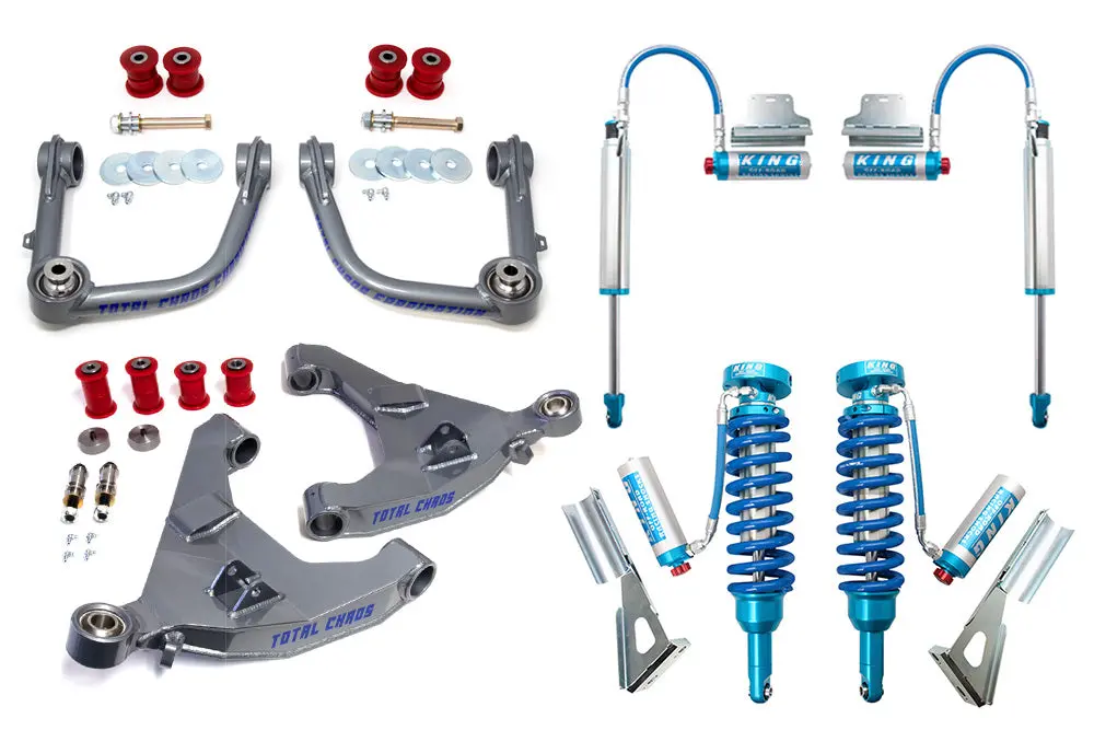 Mid Travel Lift Kit W/ Front & Rear 2.5 Inch Diameter Adjustable King Shocks - 3Rd Gen Tacoma 1