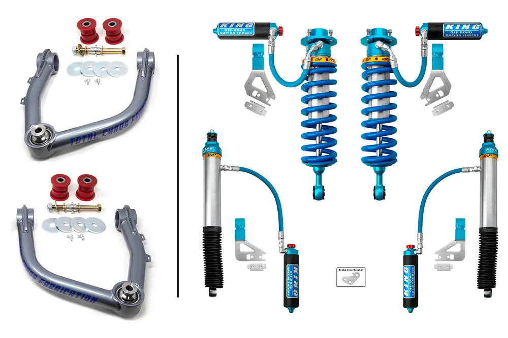 Lift Kit W/ Front & Rear 3.0 Inch Diameter Adjustable King Shocks - 3Rd Gen Tundra 1
