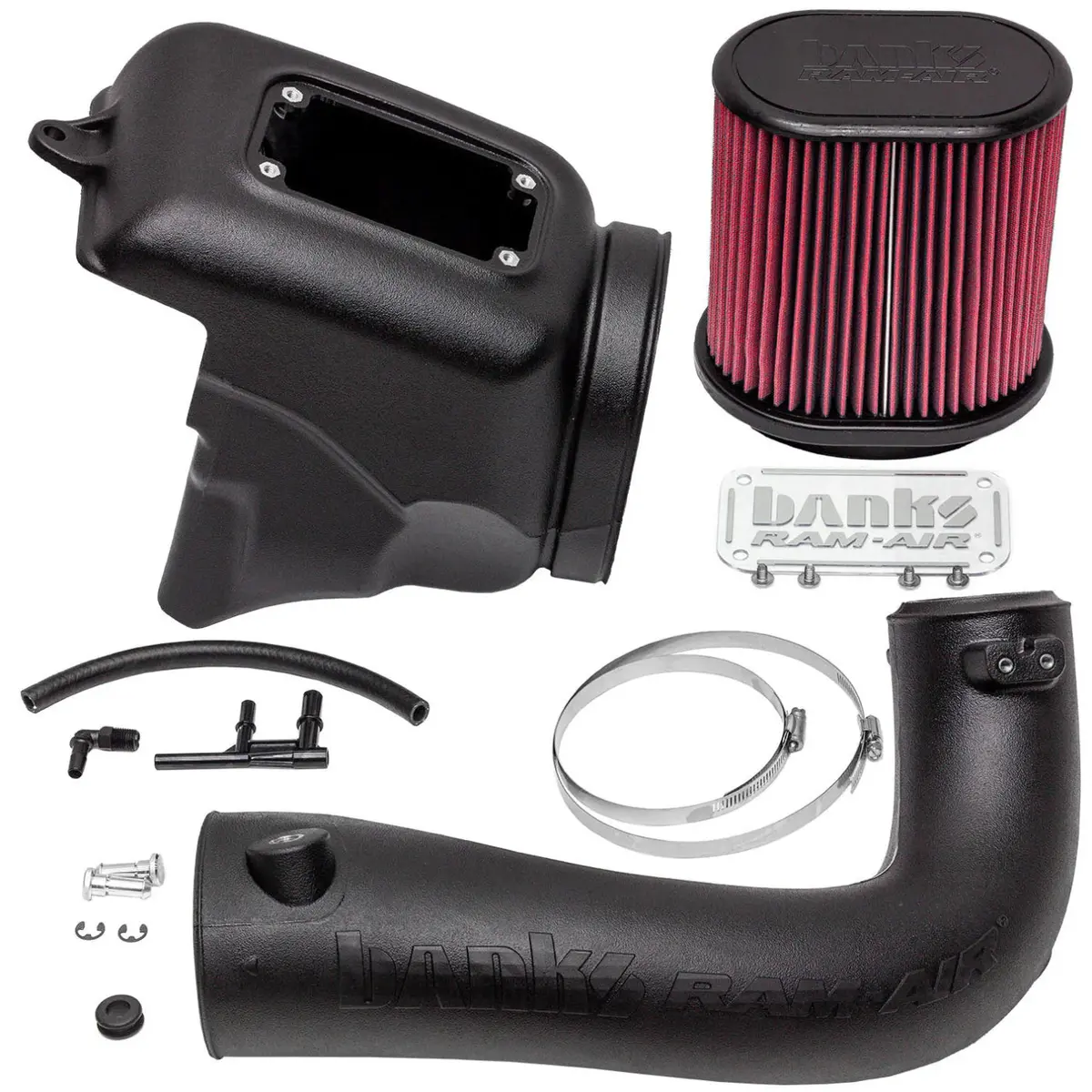 2018-2023 Jeep Wrangler Jl 2.0L Turbo Banks Ram-Air® Big-Ass Oiled Or Dry Filter, Cold Air Intake System 1