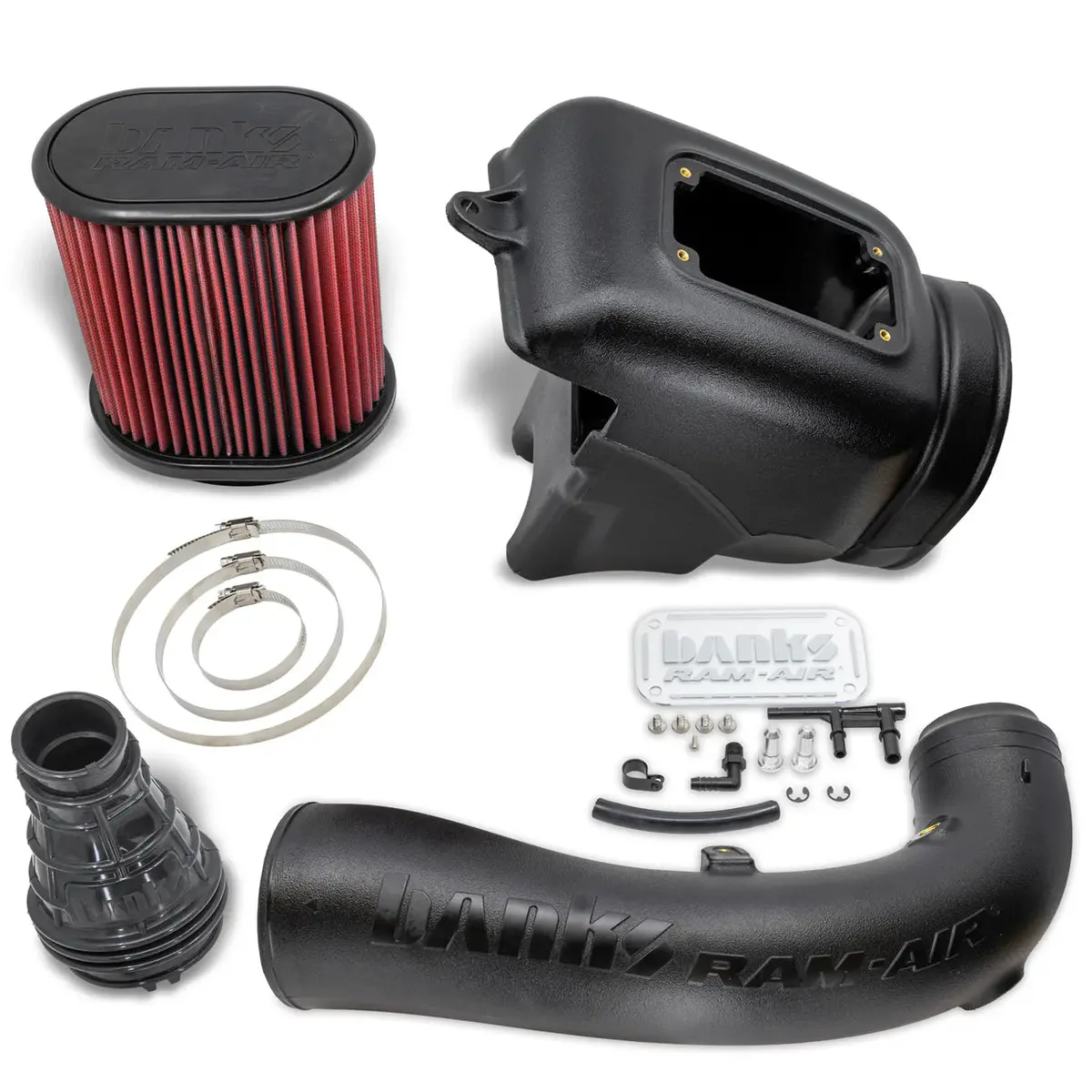 2024-2025 Jeep Wrangler 4Xe 2.0L Hybrid Does Not Fit Non-Hybrid 2.0L Banks Ram-Air® Big-Ass Oiled Or Dry Filter, Cold Air Intake System 1