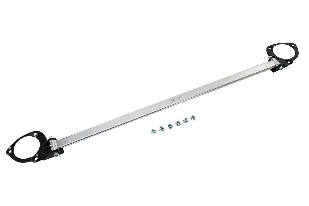 Hps Performance Aluminum Front Strut Tower Brace Bar, Polished, 42-102P 1