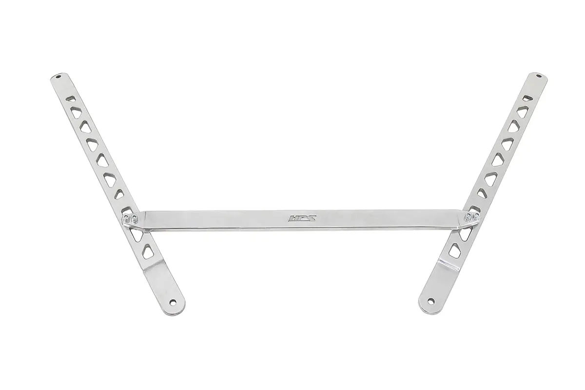 Hps Performance Aluminum Front Strut Brace Bar, Polished, 42-105P 1