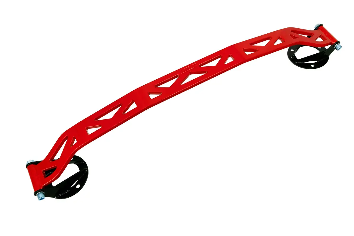 Hps Performance Aluminum Front Strut Tower Brace Bar, Red, 42-106R 1