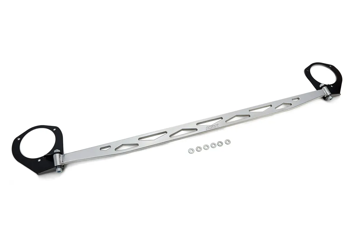 Hps Performance Aluminum Front Strut Tower Brace Bar, Polished, 42-107P 1