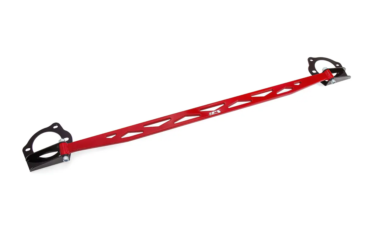 Hps Performance Aluminum Front Strut Tower Brace Bar, Red, 42-112R 1