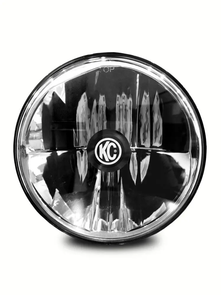 Kc Hilites 7" Gravity® Led Dot Headlight | Driving Beam | Single | Universal / 97-06 Jeep Tj 1