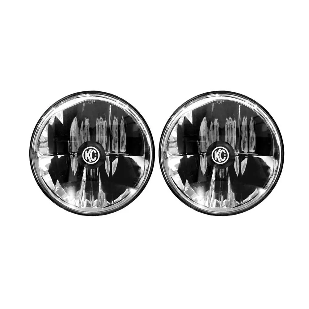 Kc Hilite 7" Gravity® Led Dot Headlight | Driving Beam | Pair  Universal / 97-06 Jeep Tj 1