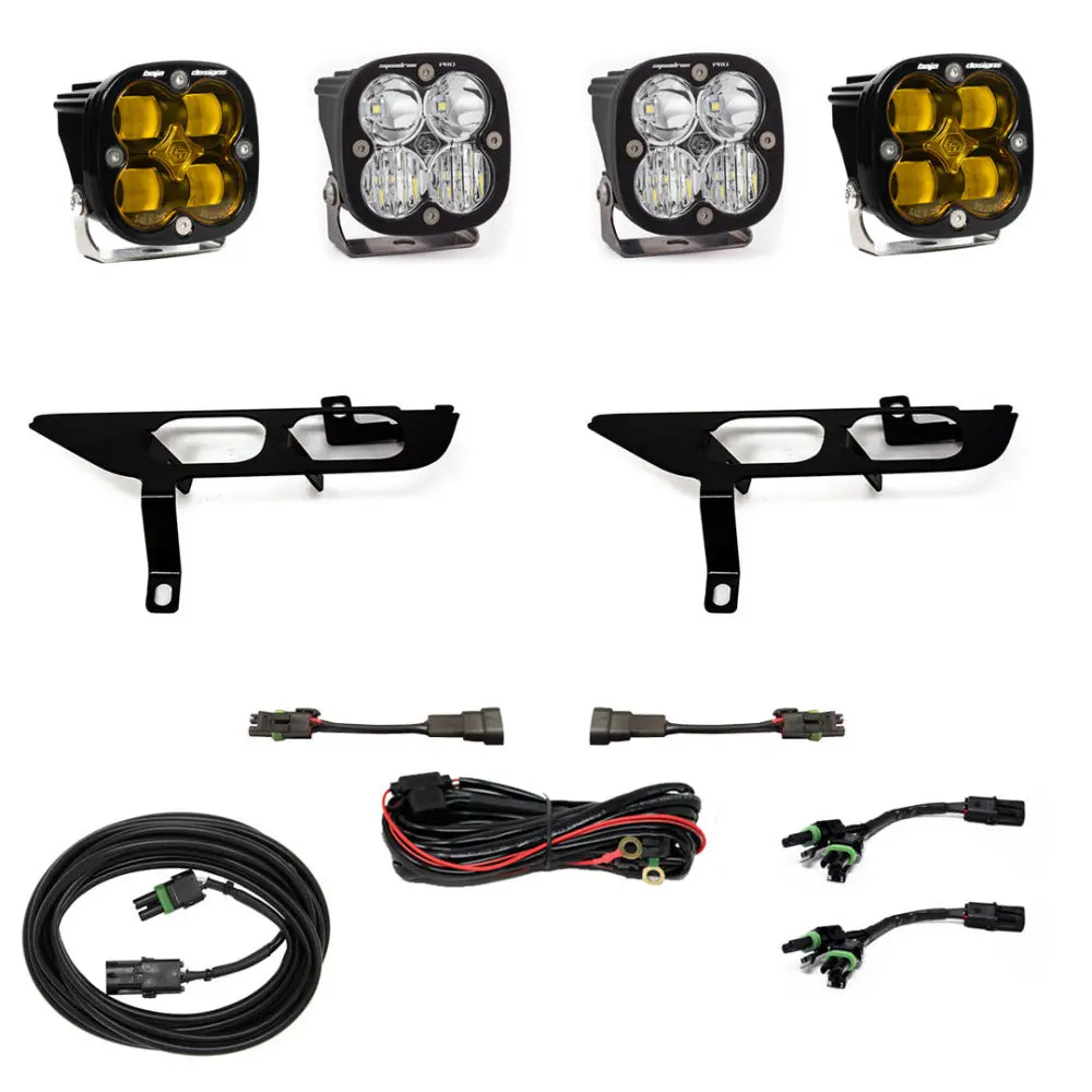 '21-23 Ford F150 Baja Designs Squadron Pro Fog Light Pocket Kit 1