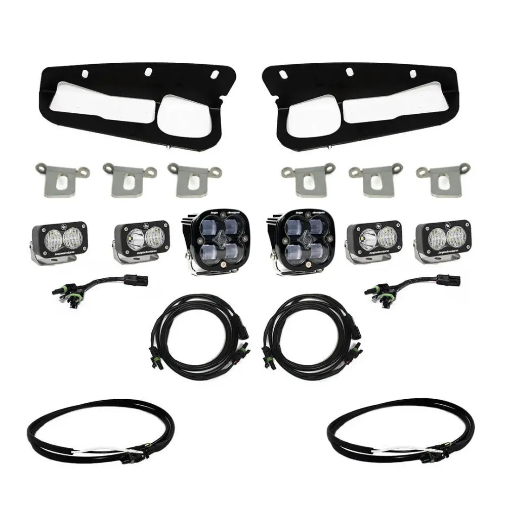 Ford Squadron Sae/Dual S2 Sport Steel Bumper Fog Pocket Light Kit - Ford 2021-2026 Bronco; 2022-2026 Bronco Raptor; Note: W/ Oe Steel Bumper 4