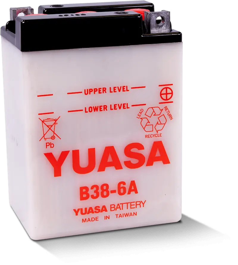 Yuasa B38-6A Conventional Lead-Acid Battery – 6-Volt, Maintenance-Free 1