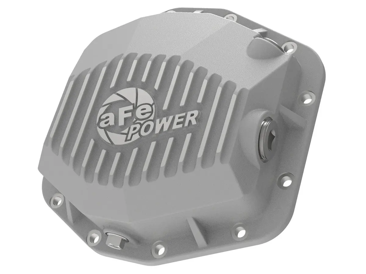 '21-22 Ford Bronco Afe Street Series Rear Differential Cover Raw W/ Machined Fins 1