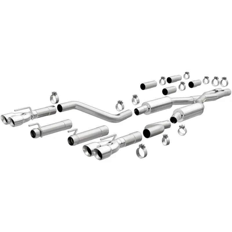 Magnaflow Cat-Back Exhaust System For 2017+ Dodge Challenger – 409 Stainless Steel, 3" Diameter, Quad Polished Tips 1