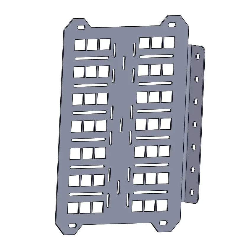 Universal Overland Accessory Mount - Fits Swing Out Bumpers 1
