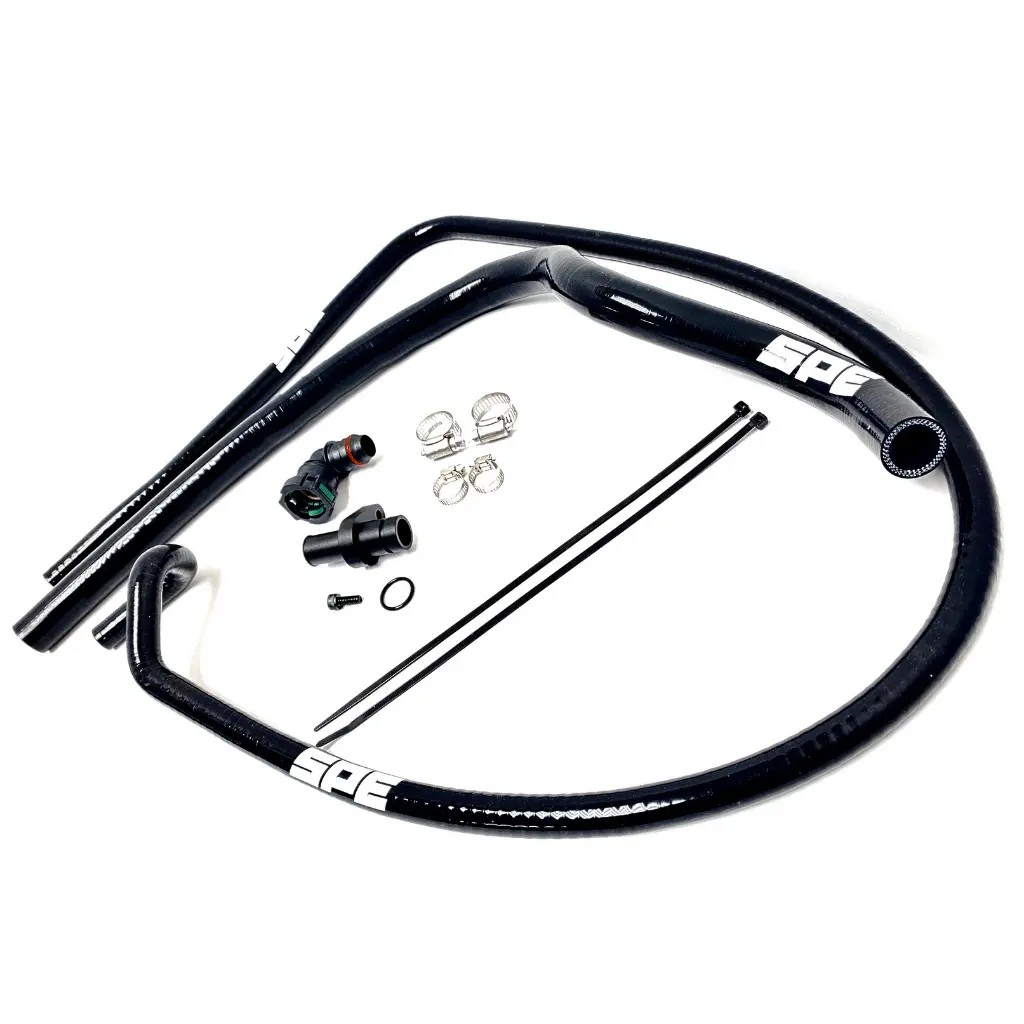 Spe Motorsport 2011-2024 6.7L Powerstroke Coolant Hose Reroute Kit 1