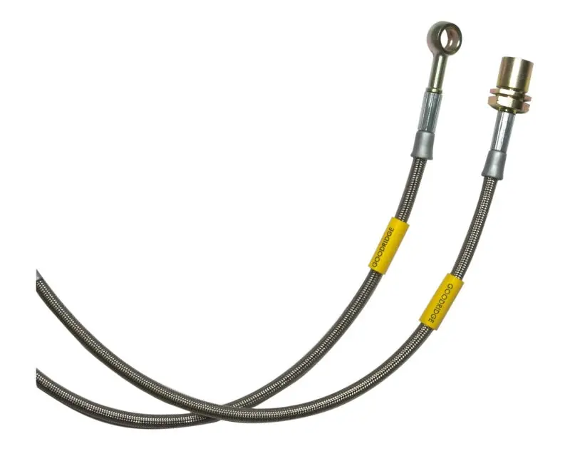 Goodridge Extended Stainless Steel Brake Line Kit – 4" Length, Fits 1996–2002 Nissan Pathfinder With Rear Drum Brakes 1