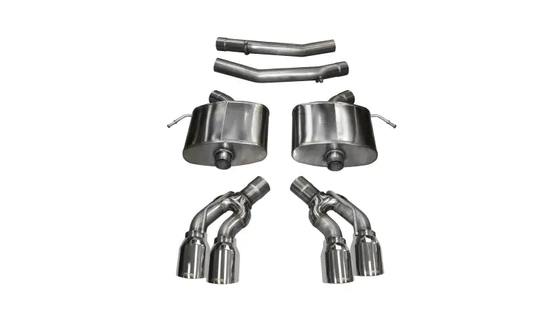 Corsa Xtreme Axle-Back Exhaust System For 2016 Cadillac Cts-V – 6.2L V8, 2.75-Inch Polished Stainless Steel 1
