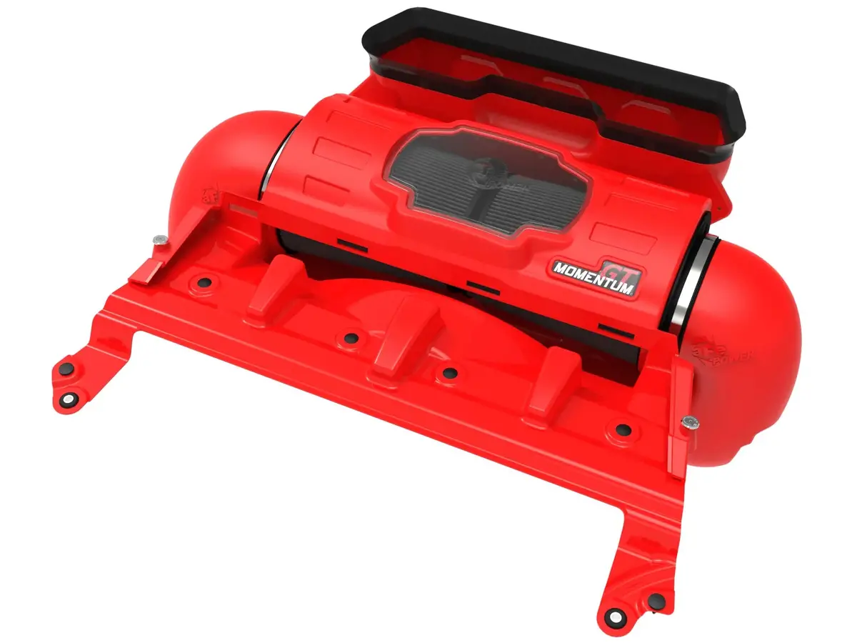 2021-2024 Ram Trx Momentum Gt Cold Air Intake System In Raising Hell Red W/ Black Pro 5R Filters 1