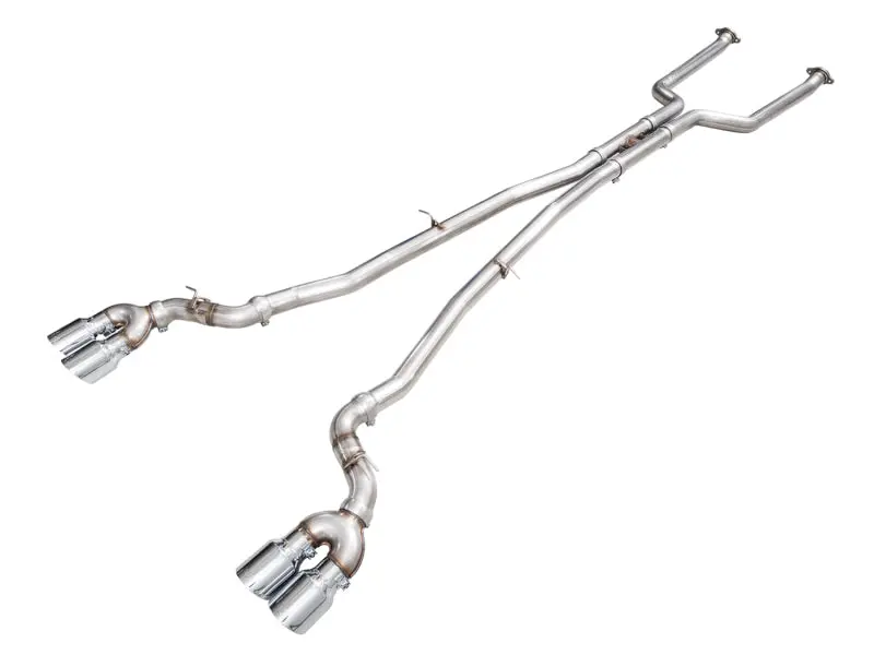 Awe Tuning Track Edition Cat-Back Exhaust For Bmw G90/G99 M5 – Chrome Silver Tips 1
