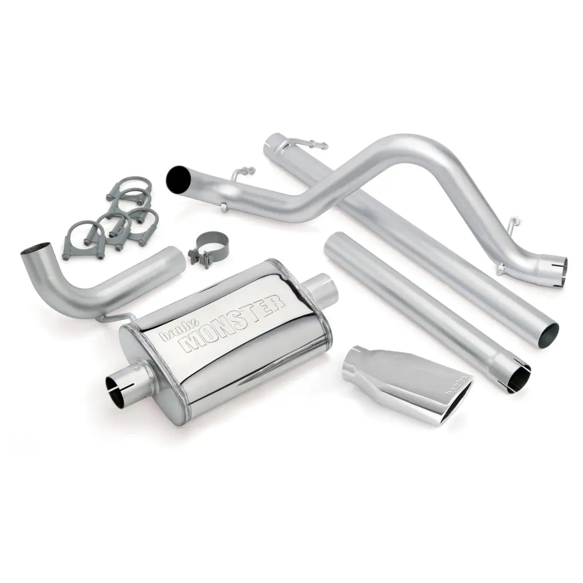 2007-2011 Jeep Wrangler 3.8L, 2 Or 4-Door Monster Exhaust System 1