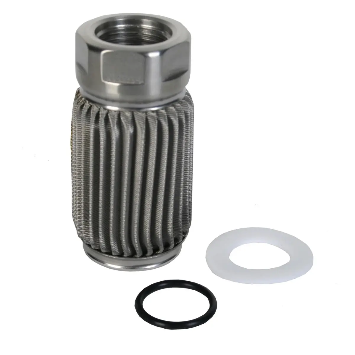 100-Micron Stainless Mesh Crimp Construction Filter Element 1