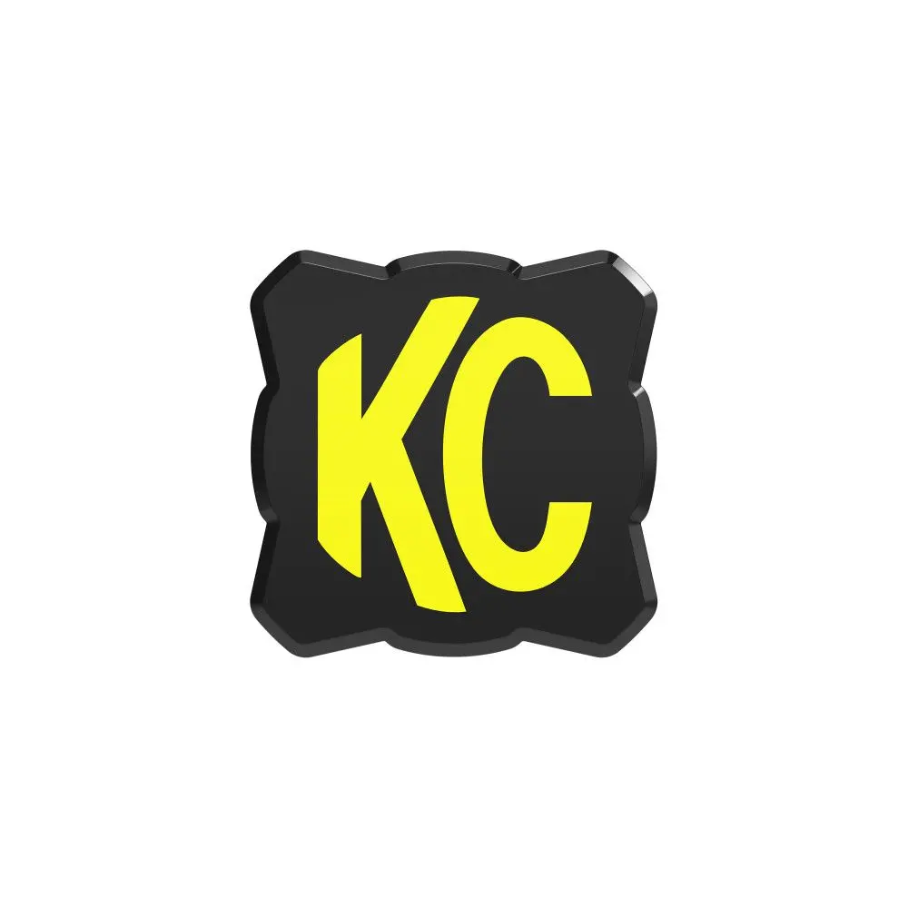 Kc Hilites Flex Era 1 | Light Cover - Black / Yellow Kc Logo 1