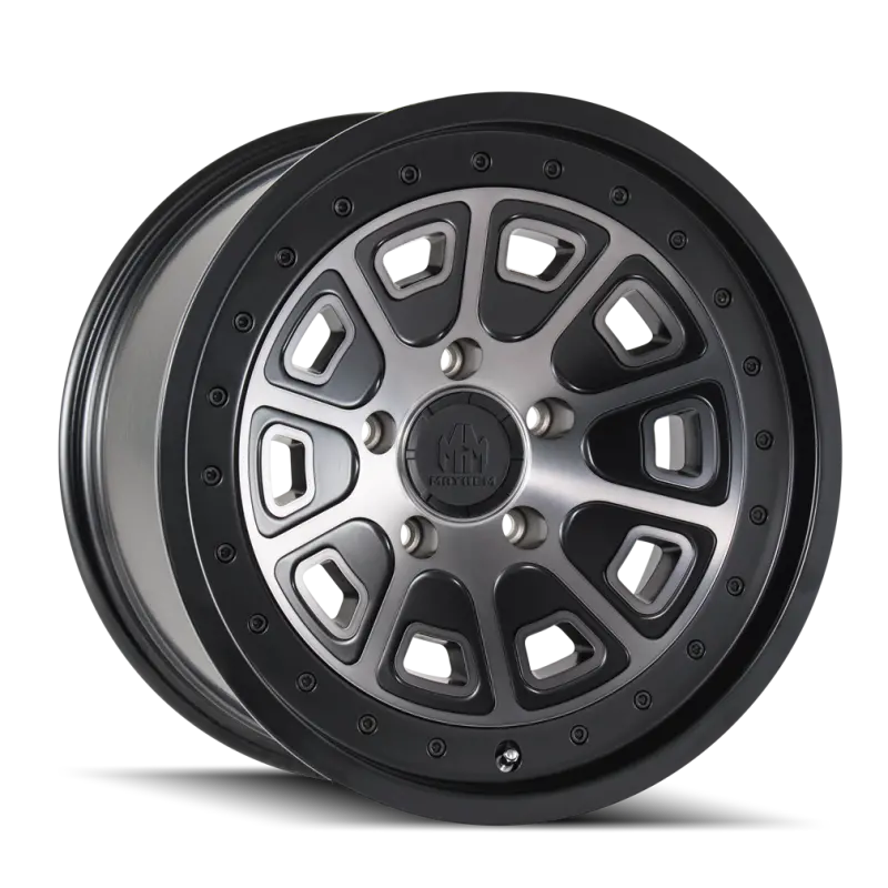Mayhem Flat Iron Forged Wheel – 20X9", 6X139.7 Bolt Pattern, 0Mm Offset, 106Mm Hub Bore, Matte Black With Dark Tint 1