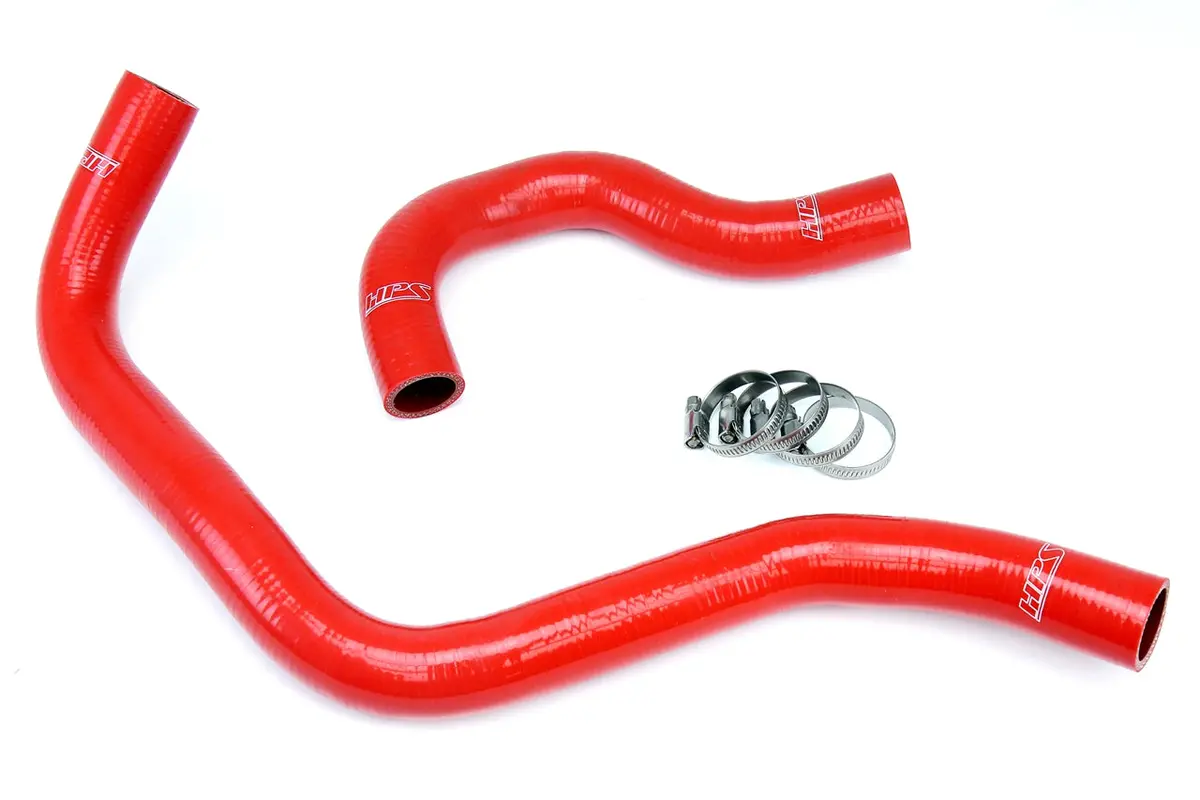 Hps Performance High Temp Reinforced Silicone Radiator Coolant Hose Kit, Red, 57-1002-Red 1
