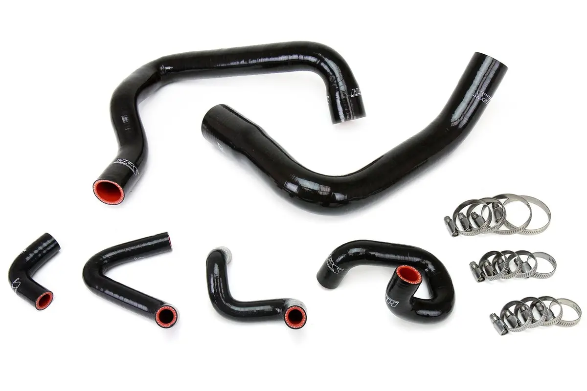 Hps Performance High Temp Reinforced Silicone Radiator And Heater Coolant Hose Kit, Black, 57-1010-Blk 1
