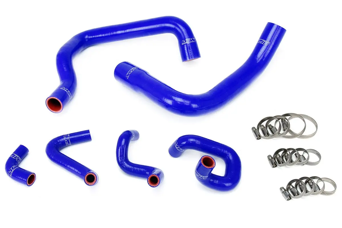 Hps Performance High Temp Reinforced Silicone Radiator And Heater Coolant Hose Kit, Blue, 57-1010-Blue 1