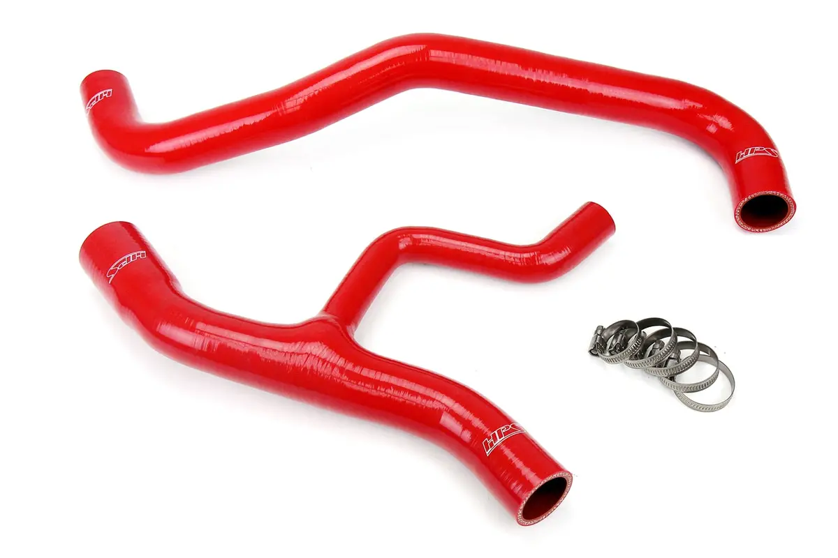Hps Performance High Temp Reinforced Silicone Radiator Coolant Hose Kit, Red, 57-1012-Red 1