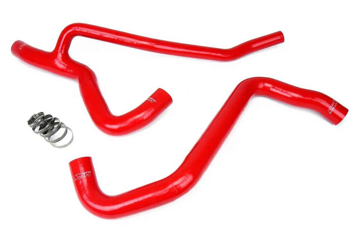 Hps Performance High Temp Reinforced Silicone Radiator Coolant Hose Kit, Red, 57-1014-Red 1