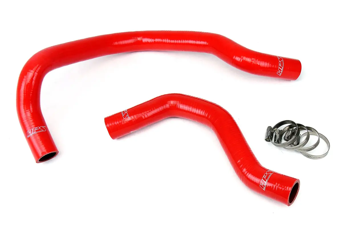 Hps Performance High Temp Reinforced Silicone Radiator Coolant Hose Kit, Red, 57-1016-Red 1