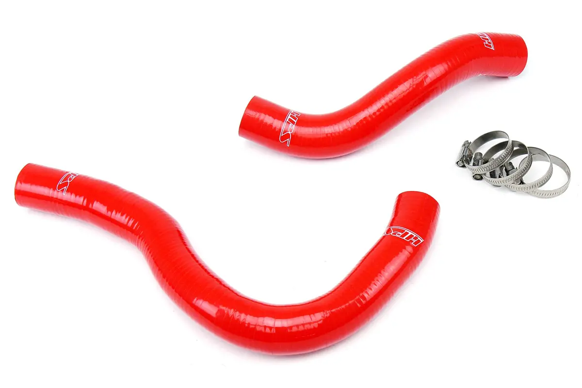 Hps Performance High Temp Reinforced Silicone Radiator Coolant Hose Kit, Red, 57-1020-Red 1