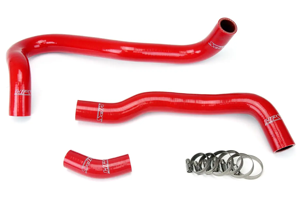 Hps Performance High Temp Reinforced Silicone Radiator Coolant Hose Kit, Red, 57-1021-Red 1