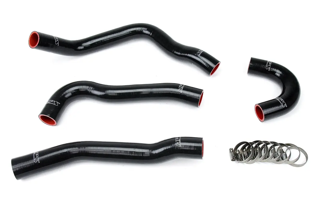 Hps Performance High Temp Reinforced Silicone Radiator Coolant Hose Kit, Black, 57-1043-Blk 1