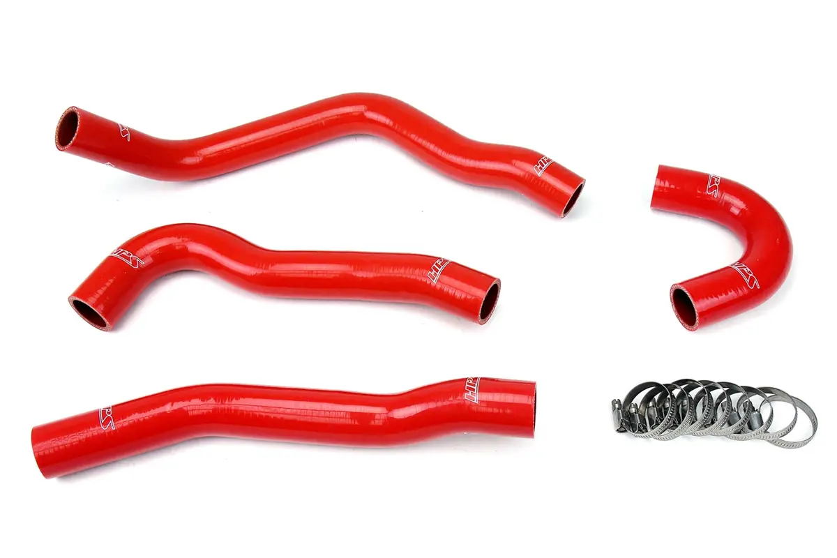 Hps Performance High Temp Reinforced Silicone Radiator Coolant Hose Kit, Red, 57-1043-Red 1
