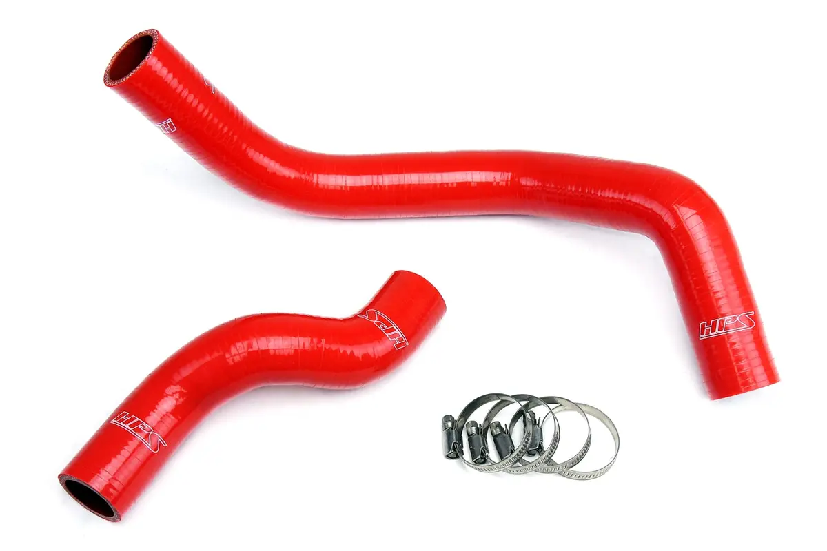 Hps Performance High Temp Reinforced Silicone Radiator Coolant Hose Kit, Red, 57-1045-Red 1