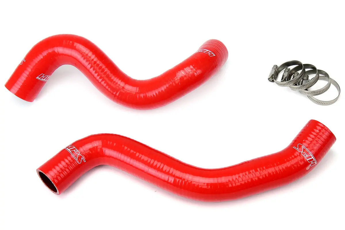 Hps Performance High Temp Reinforced Silicone Radiator Coolant Hose Kit, Red, 57-1058-Red 1
