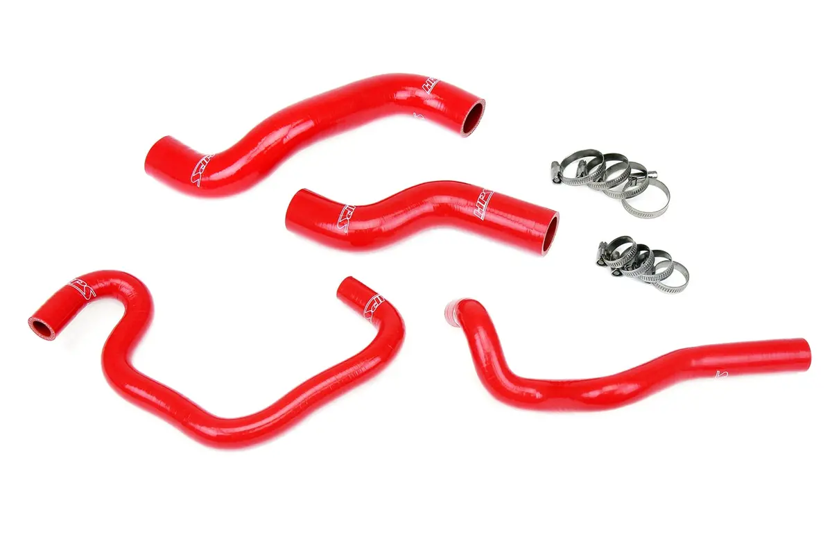 Hps Performance High Temp Reinforced Silicone Radiator And Heater Coolant Hose Kit, Red, 57-1080-Red 1
