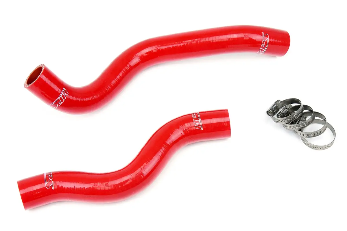 Hps Performance High Temp Reinforced Silicone Radiator Coolant Hose Kit, Red, 57-1200-Red 1